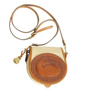 Vintage Dooney & Bourke 90s AWL Big Duck Crossbody Cream